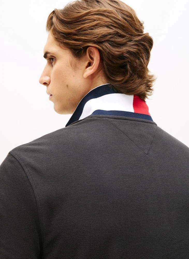 TOMMY HILFIGER  Regular Fit Tipped Pique Polo Shirt for Men | Best Price UAE