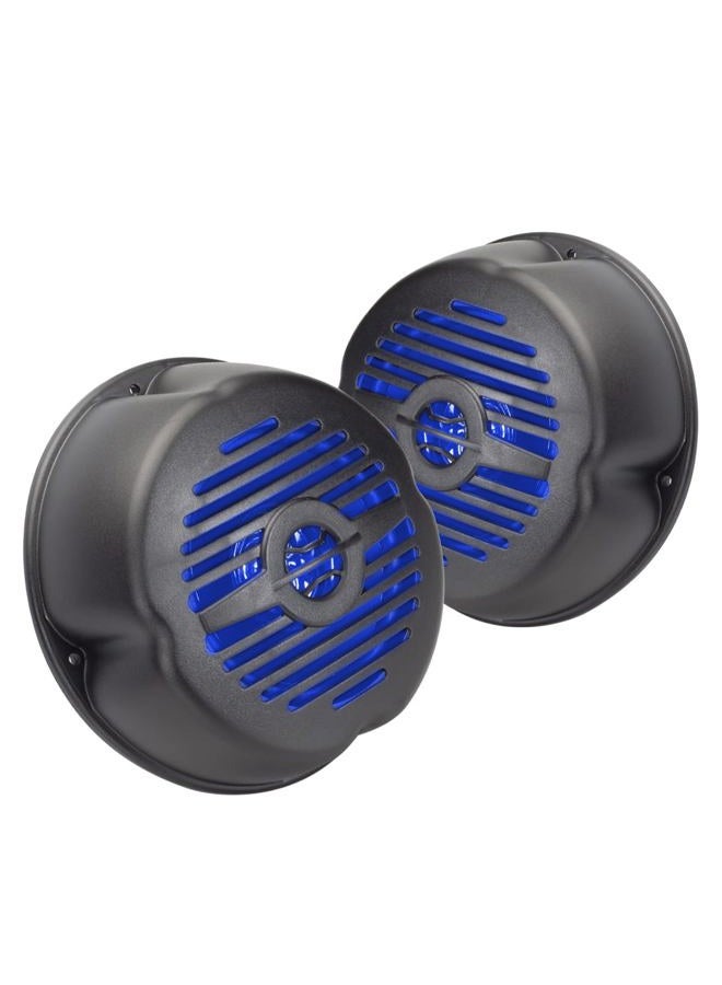Magnadyne WR58B-LED-PR | 5'' Water Resistant Surface Mount Speaker/Grill with LED Lighting | Sold as a Pair - Image 1