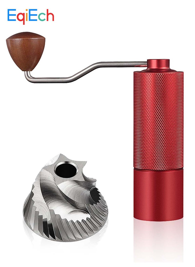EqiEch - Manual Coffee Bean Grinder With Adjustable Setting,5-Stars CNC Stainless Steel Tapered Burr And Dual Bearing Positioning For All Coarseness From Espresso To French Press - Image 1