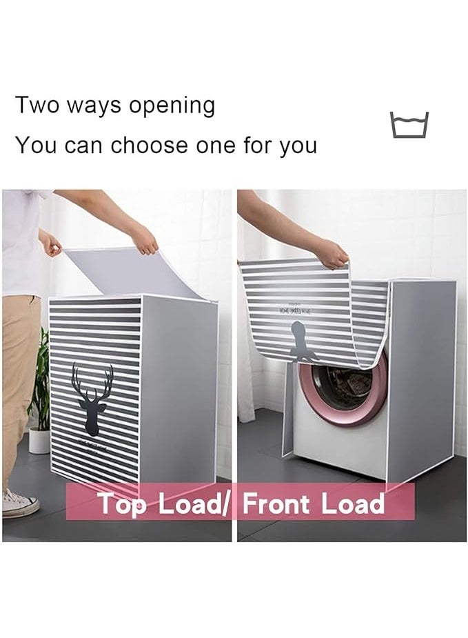 DUNISO غطاء غسالة مقاوم للماء، غطاء غسالة ومجفف ضد الغبار، مقاوم للشمس، ضد الغبار، مقاوم للرش، مناسب للاستخدام الداخلي والخارجي - Image 3