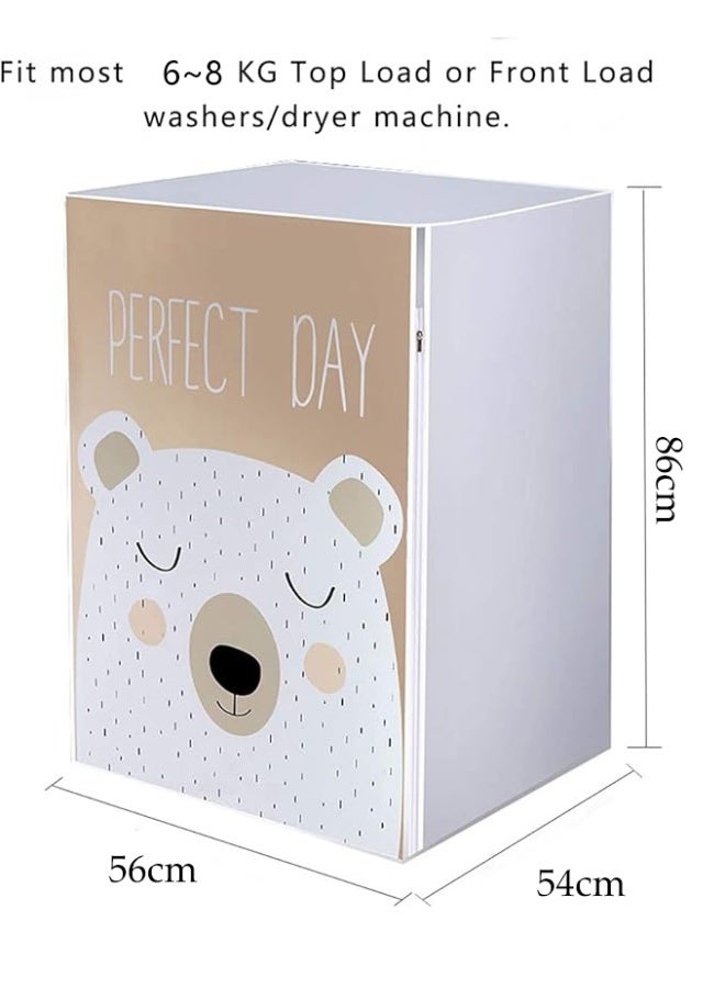 DUNISO غطاء غسالة مقاوم للماء، غطاء غسالة ومجفف ضد الغبار، مقاوم للشمس، ضد الغبار، مقاوم للرش، مناسب للاستخدام الداخلي والخارجي - Image 4