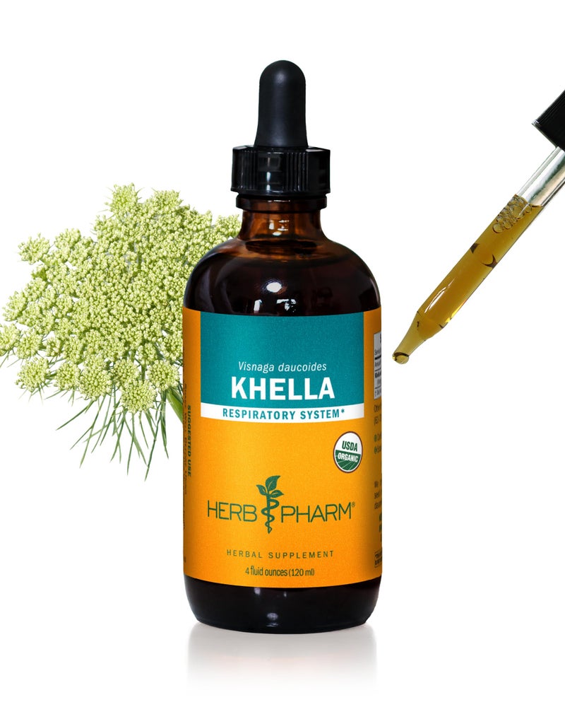 HERB PHARM Khella Liquid Extract for Respiratory System Support 4 Ounce