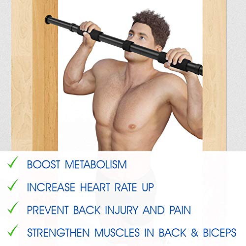 DRAUSS Steel Chin Up Bar- Pull Up Bar for Workout, Fitness Perfect Upper Body Exercise Equipment for Home- - Image 5