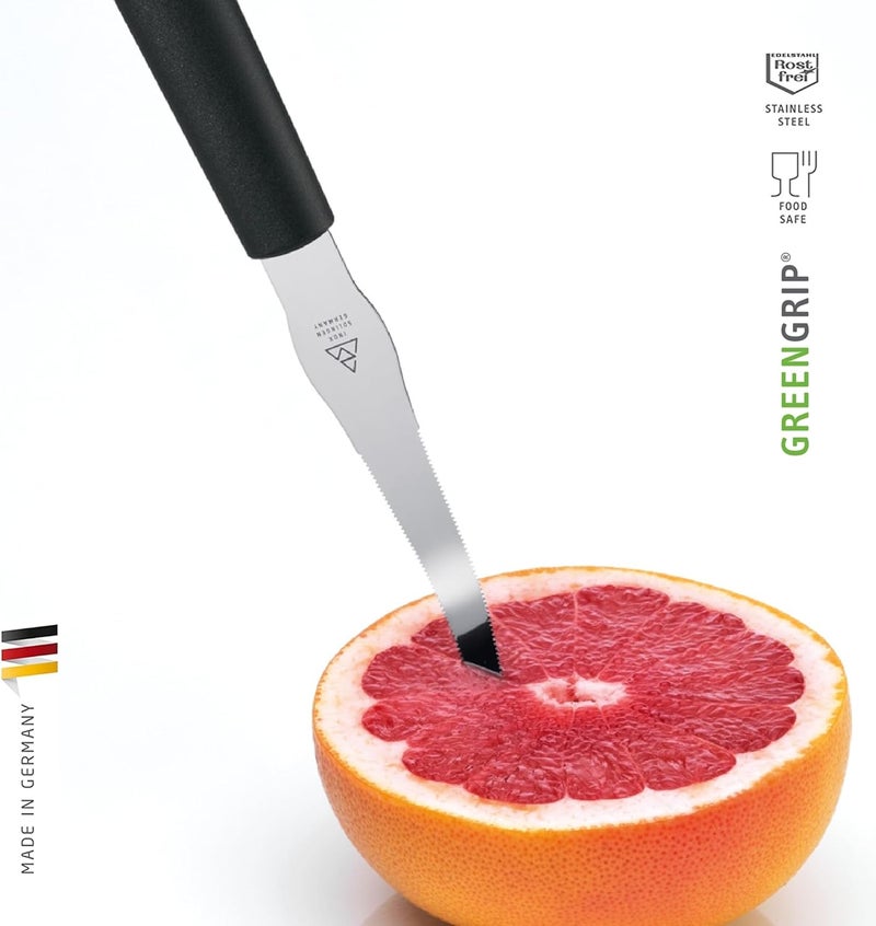 triangle Grapefruit Knife - 4” Micro-Serrated Stainless Steel Blade - Lightweight, Balanced GreenGrip Handle - Dishwasher Safe - Made in Germany - Image 1
