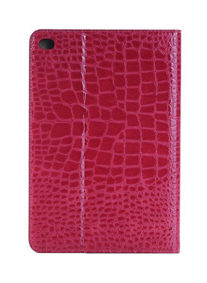 NIBEMINENT Crocodile Grain Flip Cover For Apple iPad Mini 4 7.9-Inch Pink  - Image 1