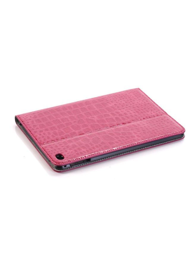 NIBEMINENT Crocodile Grain Flip Cover For Apple iPad Mini 4 7.9-Inch Pink  - Image 3