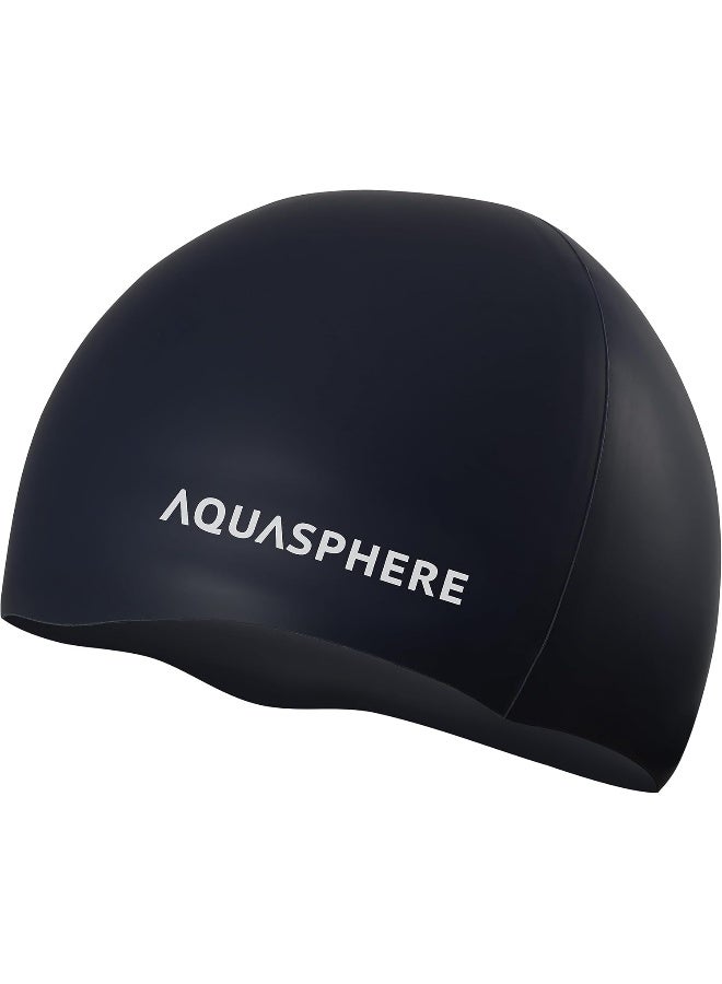 Aqua Sphere غطاء سيليكون أكوا سفير أسود أبيض