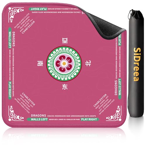 SiDreea Mahjong Mat 324324 Inch Noise Reduction AntiSlip Mahjong Mat for Table Mahjong Table Mat for Poker Card Board Games Table Mat Tile Games Dominoes - Image 1