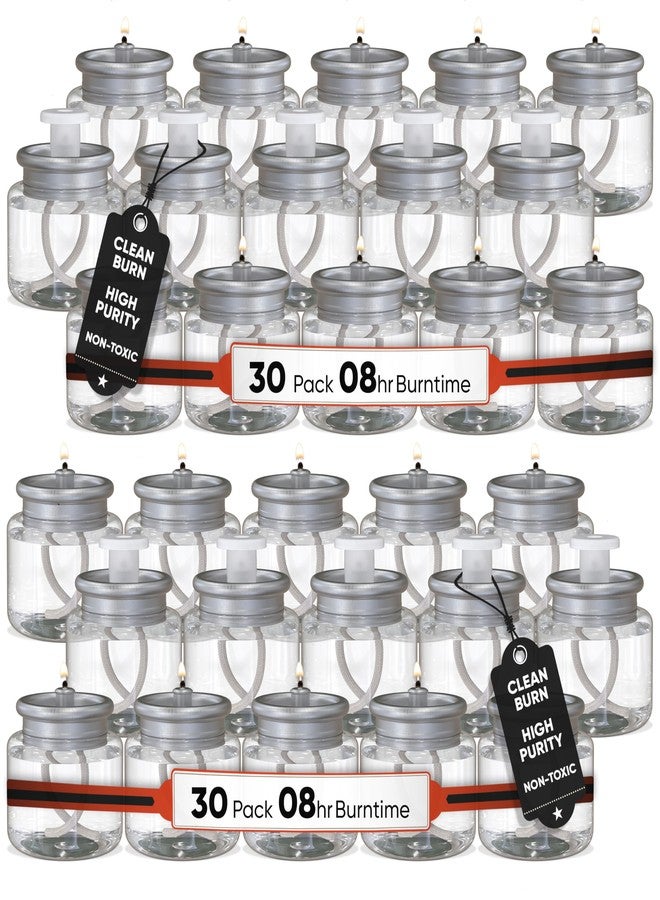 Candle Charisma Disposable Liquid Candles - Oil Tea Lights with Extended 8 Hour Burn Time - Dripless Liquid Candle, Smokeless Clean Burning Fuel, 30 PCS - Image 1