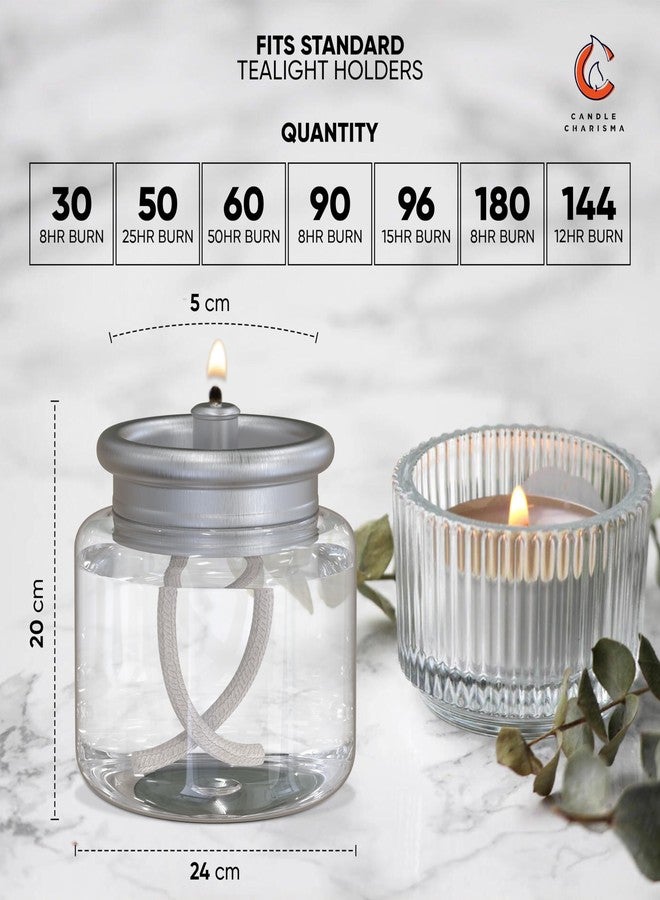 Candle Charisma Disposable Liquid Candles - Oil Tea Lights with Extended 8 Hour Burn Time - Dripless Liquid Candle, Smokeless Clean Burning Fuel, 30 PCS - Image 2