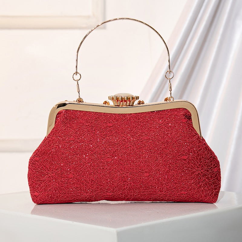 New Cheongsam Bag Bridal Bag Wedding Bag Portable Evening Bag Dress Clutch Bag Shoulder Crossbody Handbag Elegant Women - Image 1