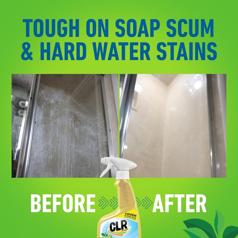CLR Brilliant Bath Foaming Bathroom Cleaner Spray - For Use On Toilet, Bath, Shower, Sink, Glass, Stainless Steel - Fresh Scent, 26 Ounce Bottle (Pack Of 2) - Image 5