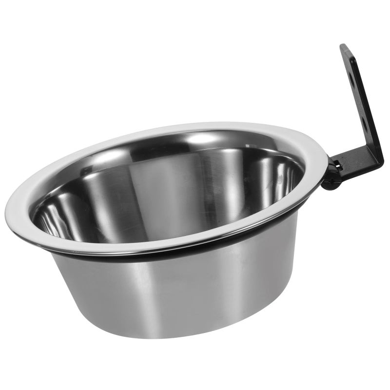 Luxshiny Elevated Dog Bowl Set Wall Mounted 6 Inch Raised Anti Tip Stainless Steel Feeding Dishes - Image 2