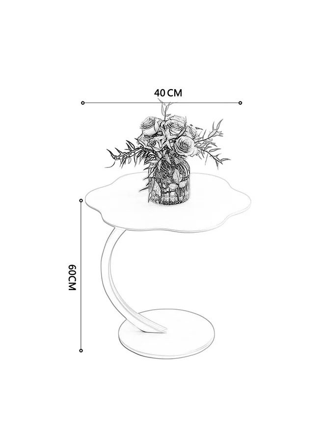 MIXDE Sturdy Cloud Flower Shaped C-Shaped Coffee Table Sofa Side Table End Table For Living Room Bedroom - Image 3