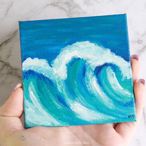 iCraft 15 X 15cm Mini Display Canvas Board for Painting (6Inch, Pack of 6), Multicolour, Standard, iC-12-Board-Pk6 - Image 3