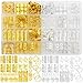 Fscwlmon 260 Pcs Hair Jewelry for BraidsHair Beads Accessories for DreadlockMetal Hair Clips Cuffs RingsLoc Rave Hair Charm Decorations Adjustable Kits for Men Women Golden and Silvery - Image 3