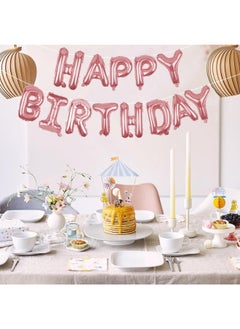 Generic Gold Happy Birthday Balloons Banner 16 Inch Mylar Foil Letters, Inflatable Party Decor And Birthday Decorations For Women, Men, Boys & Girls Kids  - Image 1