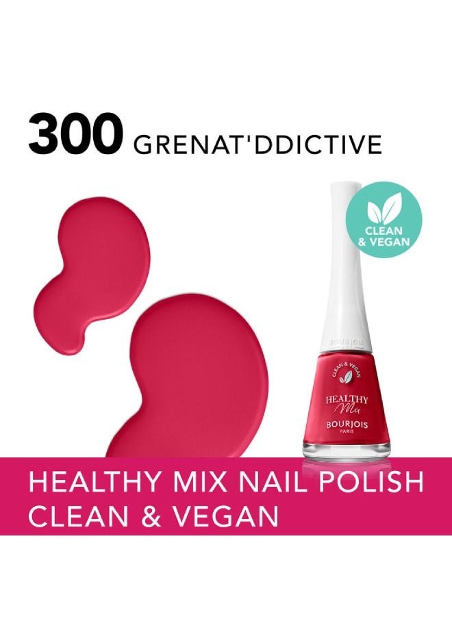 BOURJOIS PARIS - طلاء أظافر هيلثي ميكس كلين - GRENAT'DDICTIVE 300 - Image 1