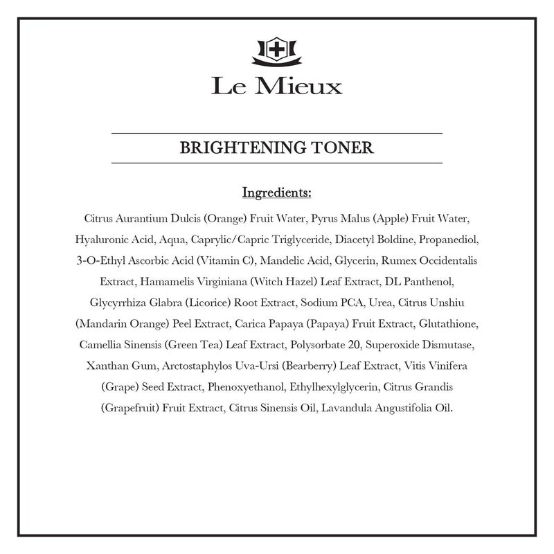 Le Mieux Illuminating Toner - Hyaluronic Acid & Witch Hazel Toner for Face, Facial Solution for Glowing Skin, Help Minimize Dark Spots & Uneven Tone, No Parabens or Sulfates (6 oz / 180 ml) - Image 2