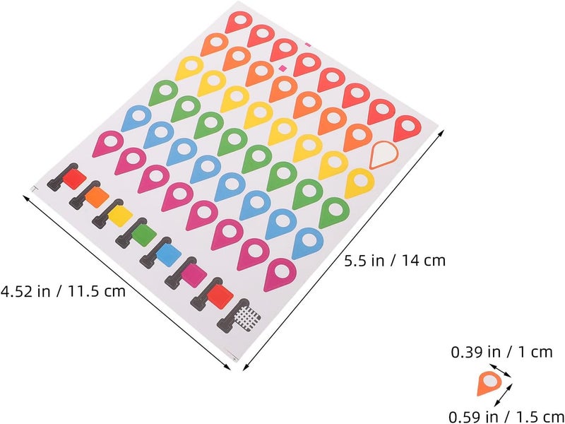 12 Sheets Map Location Marker Pointer Stickers - Travel Airplane Planner Stickers - Map Airplanes Marker Colorful Plane Labels for Scrapbooking Calendars Journals - Image 2