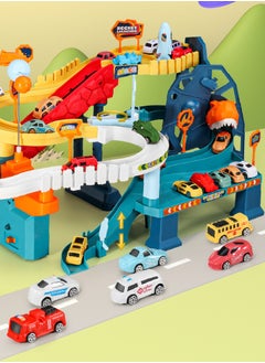 JoyousSto Dinosaur Space Track Toy Car Ramp Track Dinosaur Climbing Hills Railcar Colorful Vehicles Play Set with 4 Mini different color Racer Cars randomly and Track for Preschool Gifts Kids Ages 3 Years and Older  - Image 3