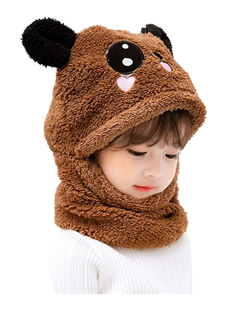 A.M Children's Plush Hat, Party Animal Hats For Kids, Cute Panda Hat.Winter Children's Ski Cap, Windproof Warm Cap. - Image 5