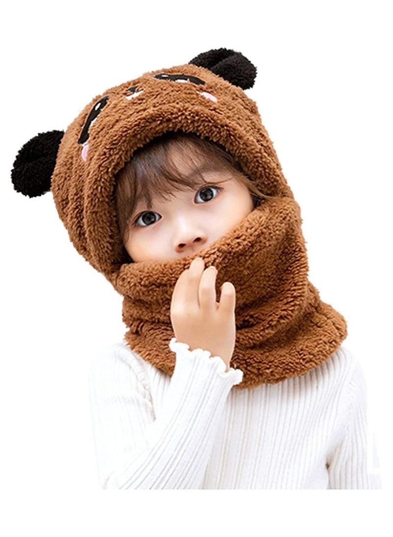 A.M Children's Plush Hat, Party Animal Hats For Kids, Cute Panda Hat.Winter Children's Ski Cap, Windproof Warm Cap. - Image 2