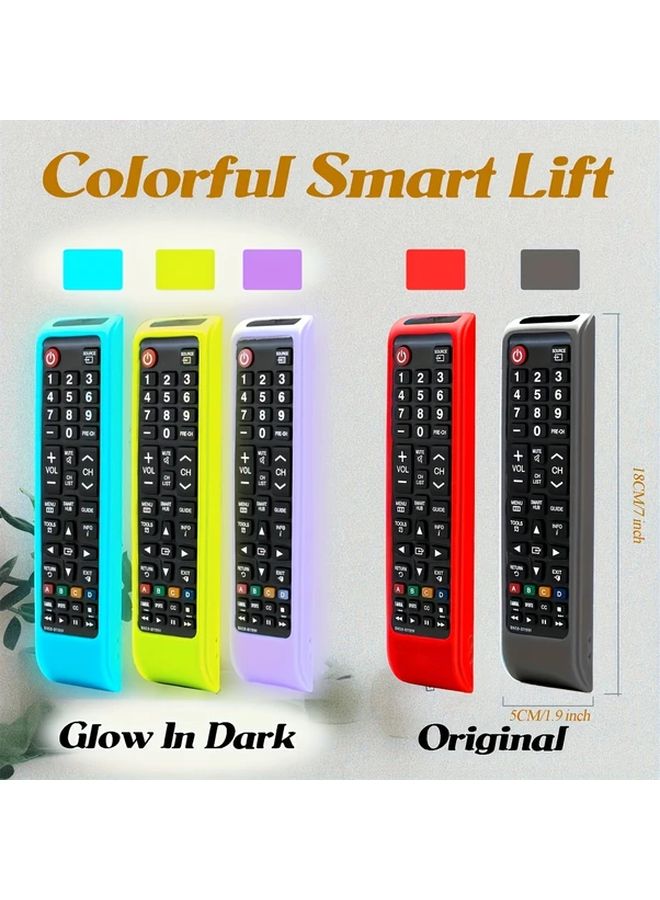 Luminous Blue Remote Control Cover For Samsung TV BN59 01199F Smart TV Remote Case - Image 3