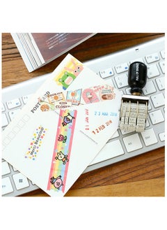 Generic Portable Mini Words Wheel Scrapbooking Supplies Stamping Account Roller Seal DIY Office Supplies Mud Set Date Seal Date Stamps  - Image 2