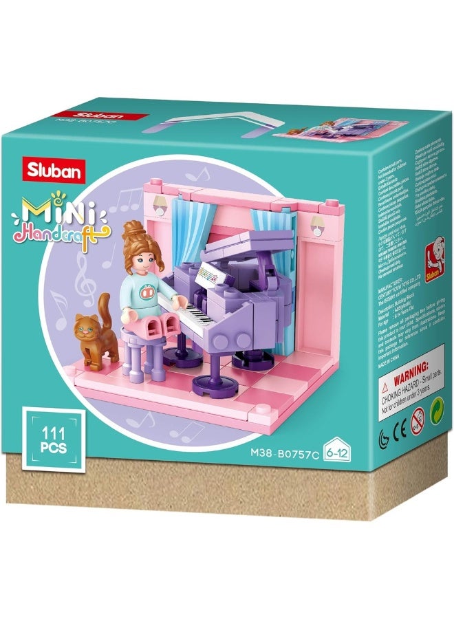 Sluban Sluban - Mini Handcraft Piano Room Bricks 111 Pieces - M38-B0757C 
