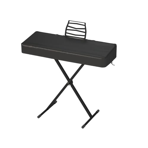 BENVOL 61/88 Keys Piano Cover - Waterproof Dustproof Keyboard Protector with Music Stand Zipper, Adjustable Drawstring, Soft Spandex Fabric for Yamaha, Casio 61/88-Key Digital Pianos (61keys-black) - Image 1