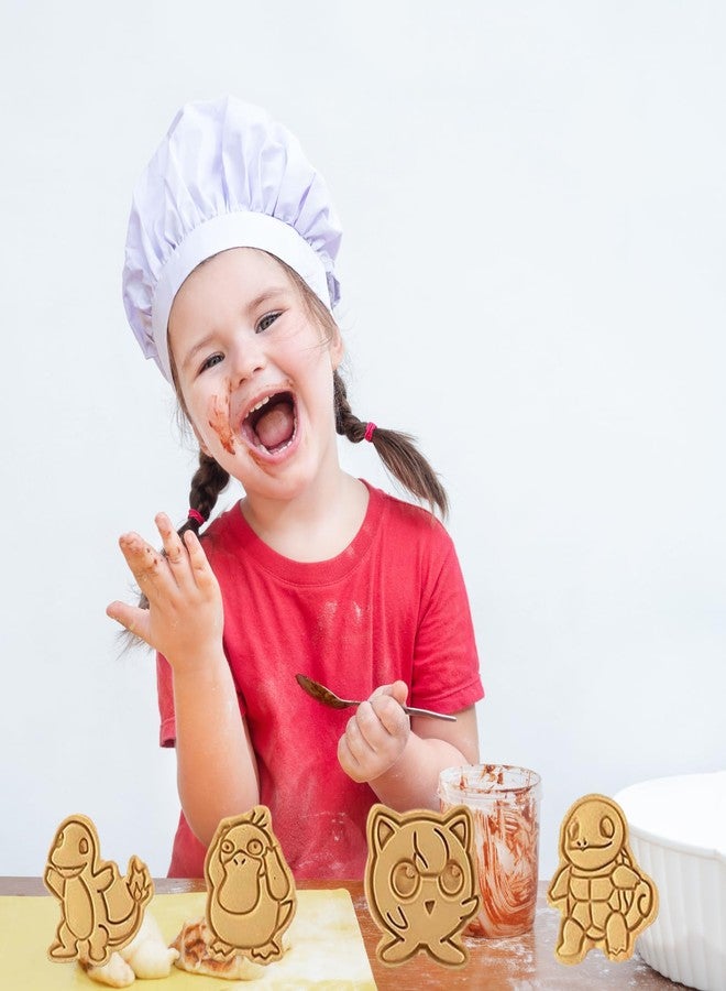 Orapink Cookie Cutter 8 Plastic Cookie Stamps Children Baking Set - Image 3