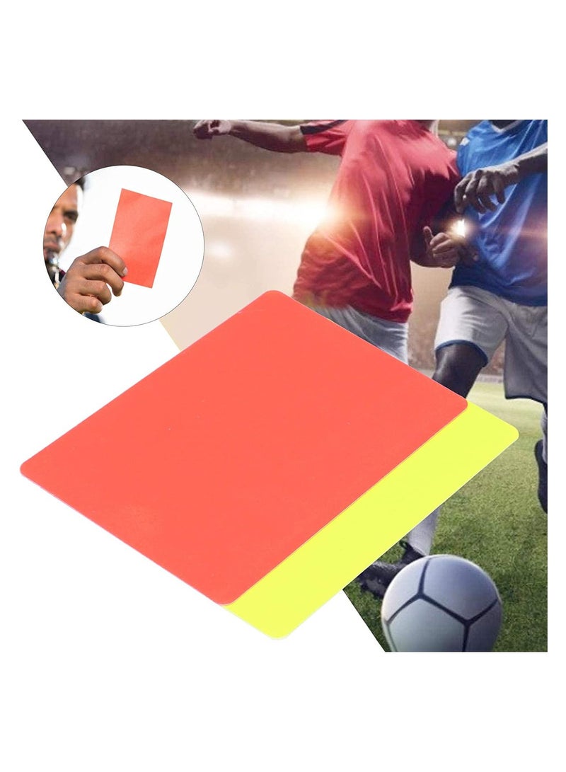 Generic Soccer Referee Flag Set Match Football Linesman Flags Red Yellow Cards with Notebook and Pencil Coach Whistles - Image 4