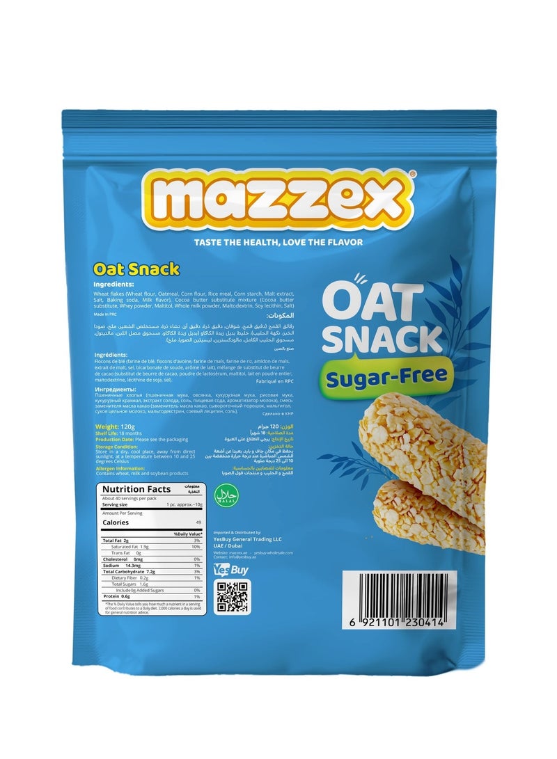 Mazzex Sugar-Free Oat Snack – Pack of 3 (120g Each, Total 360g) - Image 3
