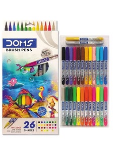 DOMS 26-Piece Brush Pen Set Multicolour  - Image 1