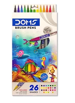 DOMS 26-Piece Brush Pen Set Multicolour  - Image 4