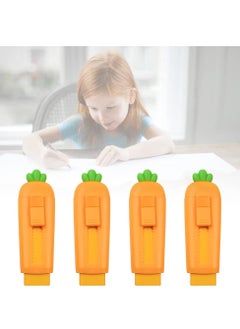 Y&D SYOSI 4 Pcs Cute Erasers for Kids, Retractable Eraser Carrot Rubber, Kawaii Push-Pull Writing Drawing Office School Supplies  - Image 3