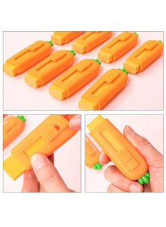 Y&D SYOSI 4 Pcs Cute Erasers for Kids, Retractable Eraser Carrot Rubber, Kawaii Push-Pull Writing Drawing Office School Supplies  - Image 5