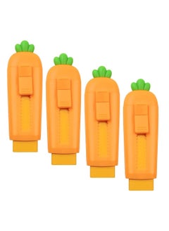 Y&D SYOSI 4 Pcs Cute Erasers for Kids, Retractable Eraser Carrot Rubber, Kawaii Push-Pull Writing Drawing Office School Supplies  - Image 1
