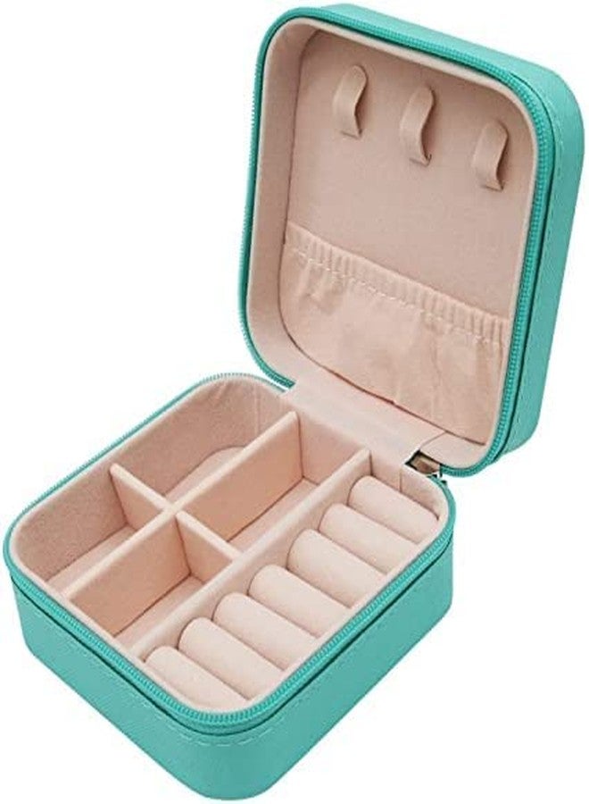 NISHIV Travel Jewelry Boxes Double Layer Mini Jewelry Organizer Small Jewelry Storage Box for Women Girls for Ring Pendant Earring Necklace Bracelet Organizer pack of 1 (Multi Color) - Image 2