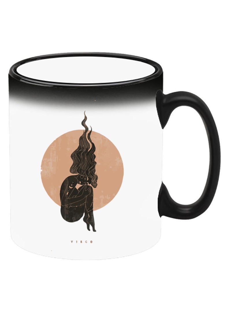 Theodor Color Changing Heat Sensitive Ceramic Mug, Image Revealed When HOT Liquid is Added! Virgo - Image 2