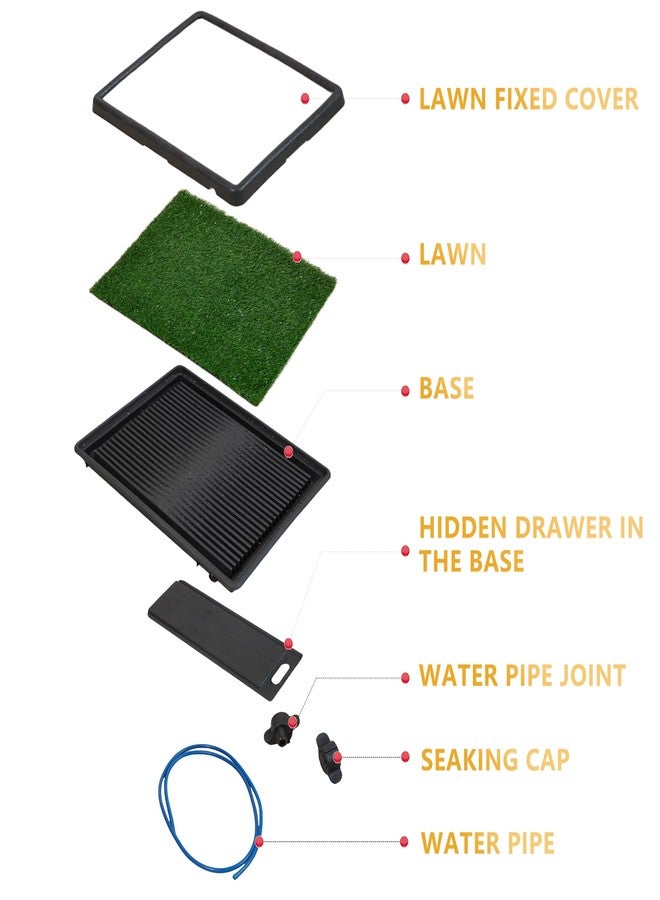 NESIGHTION Dog Grass Mat,Pet Toilet,Dog Potty Grass,Drainage Pet Toilet,Replace Pets Toilets,Suitable for The Vast Majority of Dogs and Cats.25 * 20 * 2 in - Image 3