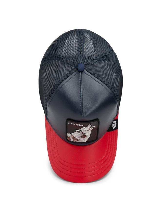 جورين بروس. قبعة سائقي الشاحنات من مجموعة Goorin Bros. Shleathers للرجال والنساء، لون أحمر (Shleather Wolf)، مقاس واحد - Image 5