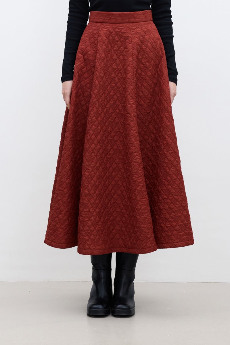 Manuka Quilted Wide Erek Claret Red  - Image 5