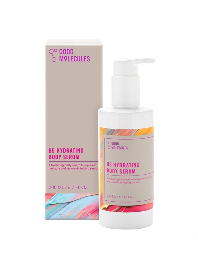Good Molecules B5 Hydrating Body Serum - Moisturizing Serum with B5 Panthenol, Polyglutamic Acid, and Beta Glucan - Anti-aging Skincare for Body - Image 1