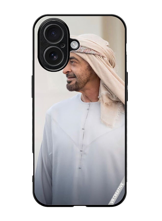 غطاء حماية لجهاز آبل آيفون 17 بتصميم الشيخ محمد بن زايد آل نهيان متعدد الألوان
