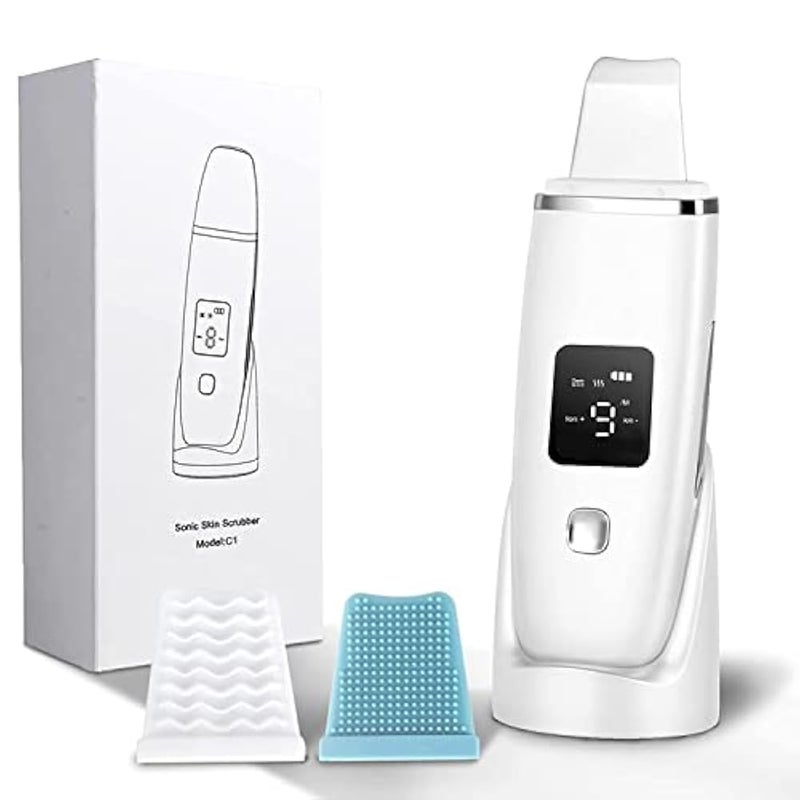Concepta Ultrasonic Shovel Machine for Facial Skin Scrubber Lifting Moisturizing & Cleansing Skin Dirt Blackhead Remover Peeling Tool,Pore and Exfoliator, Comedone Extractor Treatment (Multicolor) - Image 1