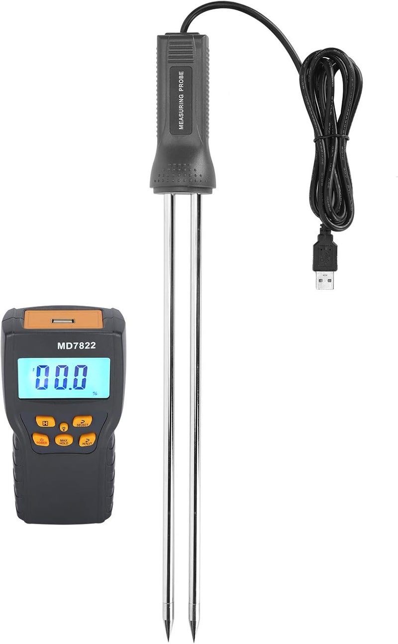 klarako Digital Moisture Meter, Large‑Screen Moisture Testing Device, LCD for Coffee Beans Rice Wheat Corn - Image 1