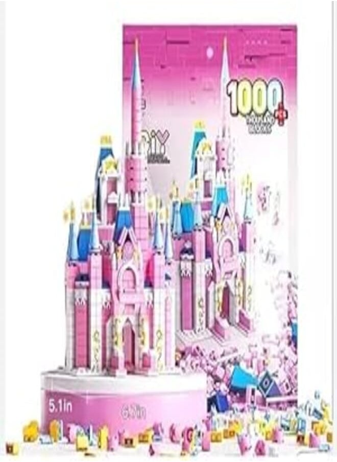 Pink Princess Palace Building 1000Blocks castle 
