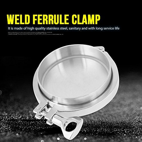 Jectse Stainless Steel Sanitary Pipe Fittings kit，with Heavy Duty Tri Clamp,102mm 4" End,Weld Ferrule,silicone gasket - Image 4